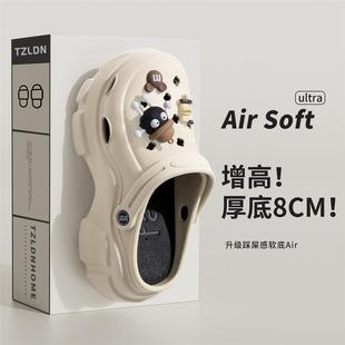 外穿防滑海边沙滩鞋 厚底洞洞鞋 夏季 女款 eva凉拖 2025新款