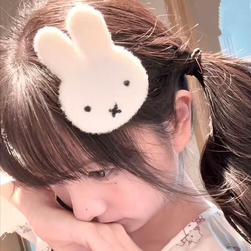 甜美kitty刘海贴可爱少女棉花糖猫碎发贴魔术贴无痕发饰整理神器