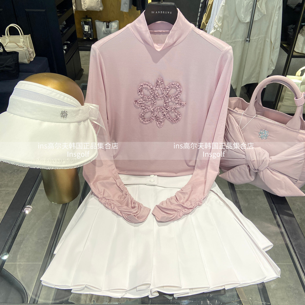 St ANDREWS女士高尔夫球服上衣25春季新款百搭休闲运动长袖打底衫