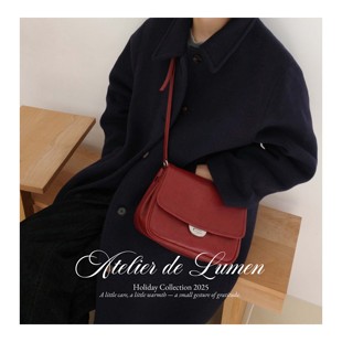 若若韩代正品直邮atelier de lumen圣诞节限定新款斜挎包柔软