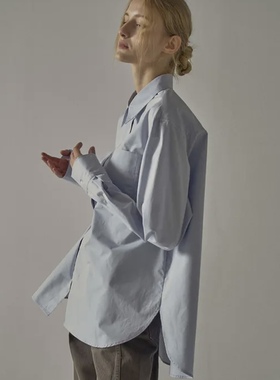 韩代正品直邮facade pattern高级感纯棉衬衫女ins宽松小众设计