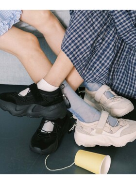 若若韩代正品直邮rockfish26春季厚底魔术贴老爹鞋运动休闲女鞋