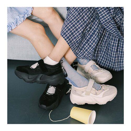 若若韩代正品直邮rockfish26春季厚底魔术贴老爹鞋运动休闲女鞋