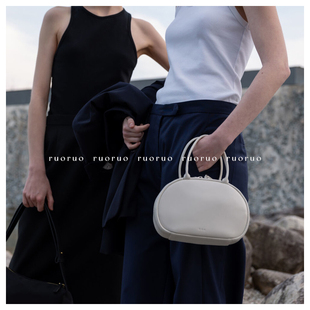 【有购买凭证】若若韩国正品代购rohseoul迷你牛皮手提包托特包