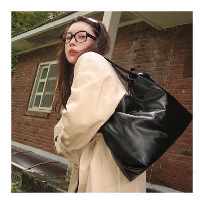 若若韩代正品直邮standoil秋冬新款托特包单肩包文艺气质百搭女包