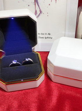 结婚交换对戒婚礼仪式现场用道具仿真钻戒活口可调节假钻戒指一对