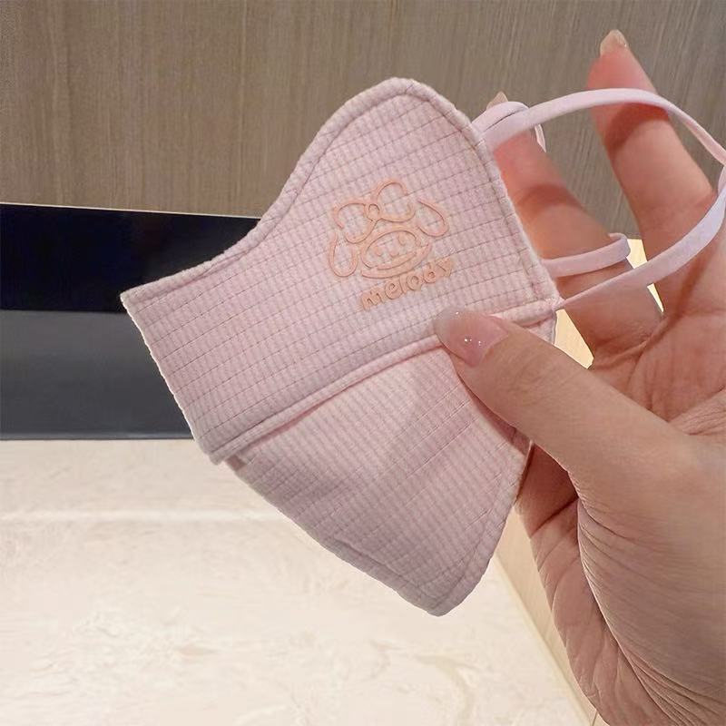 儿童保暖纯棉质口罩秋冬季学生防风防寒透气卡通可爱户外加棉面罩