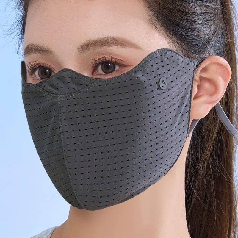 加大夏季口罩女防晒护眼角防紫外线薄款2025新款遮阳面罩冰丝透气