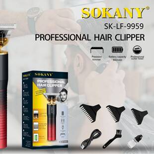 外贸SOKANY9959理发剪电动理发器电推剪充电式电推子hair clipper