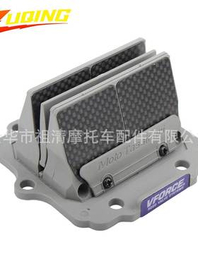 摩托车簧片阀碳纤维VForce3 kr150 zx150 CR250R 13进气阀改装