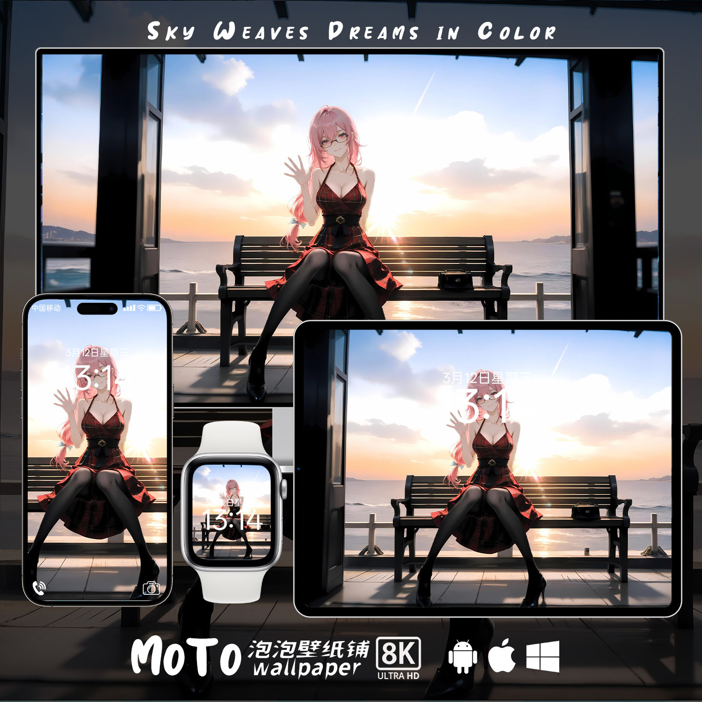 8K壁纸 | 月城柳-01绝区零游戏动漫手表手机iPad平板电脑桌面壁纸,商务/设计服务,卡通/动漫/插画设计,淘宝优惠券,粉丝福利购,淘宝优惠卷