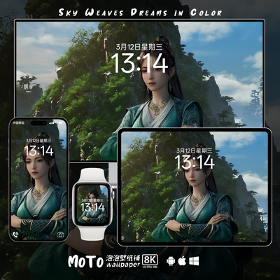 8K壁纸 慕沛灵-03凡人修仙传动漫甜酷可爱iPhone电脑手机iPad壁纸