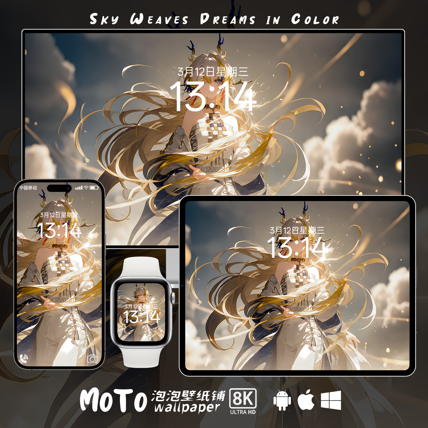 黍-01 8K超清壁纸明日方舟二次元游戏头像手表手机平板电脑壁纸