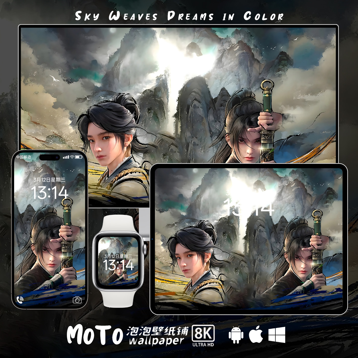 8K壁纸 剑来宁姚-05 国漫二次元动漫游戏头像手机iPad电脑mac壁纸,商务/设计服务,卡通/动漫/插画设计,淘宝优惠券,粉丝福利购,淘宝优惠卷