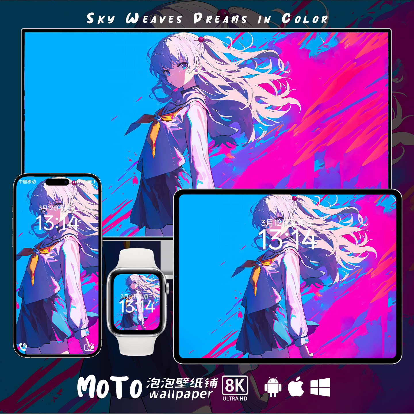 8K壁纸 友利奈绪-01 Charlotte动漫头像手表手机平板iPad电脑壁纸,商务/设计服务,卡通/动漫/插画设计,淘宝优惠券,粉丝福利购,淘宝优惠卷