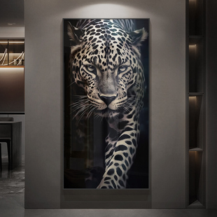 轻奢高级感入户门玄关装饰画 画高端大气走廊过道尽头壁画 画金钱