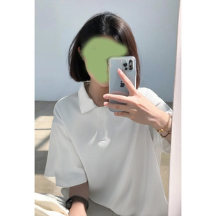 小红书大码 特P25 夏季 HT25349 2025 纯色简约POLO衫 新款