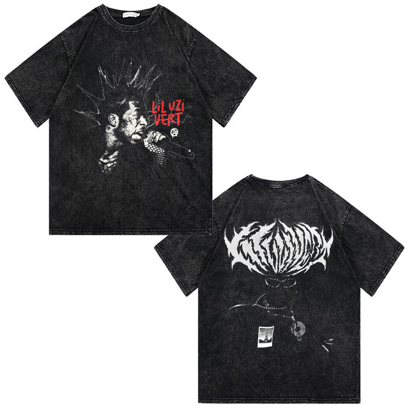 CLFC Lil Uzi Vert小乌兹黑色双面美式高街HIPHOP嘻哈长袖短袖T恤