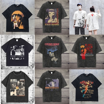 CLFC VTG动漫高街潮牌cowboy bebop星际牛仔Vintage男女情侣短tee