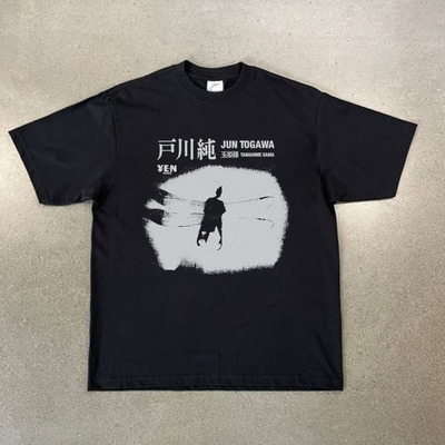 CLFC户川纯Togawa Jun细野晴臣Yapoos复古美式休闲水洗长短袖纯棉