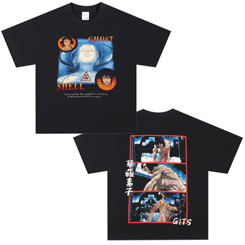 CLFC Ghost In The Shell草薙素子 T-Shirt潮牌直喷复古长袖短袖T
