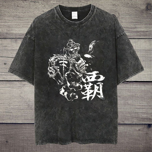 CLFC北斗神拳拉奥Raoh霸日系古着年代感动漫长短袖T恤高街vintage