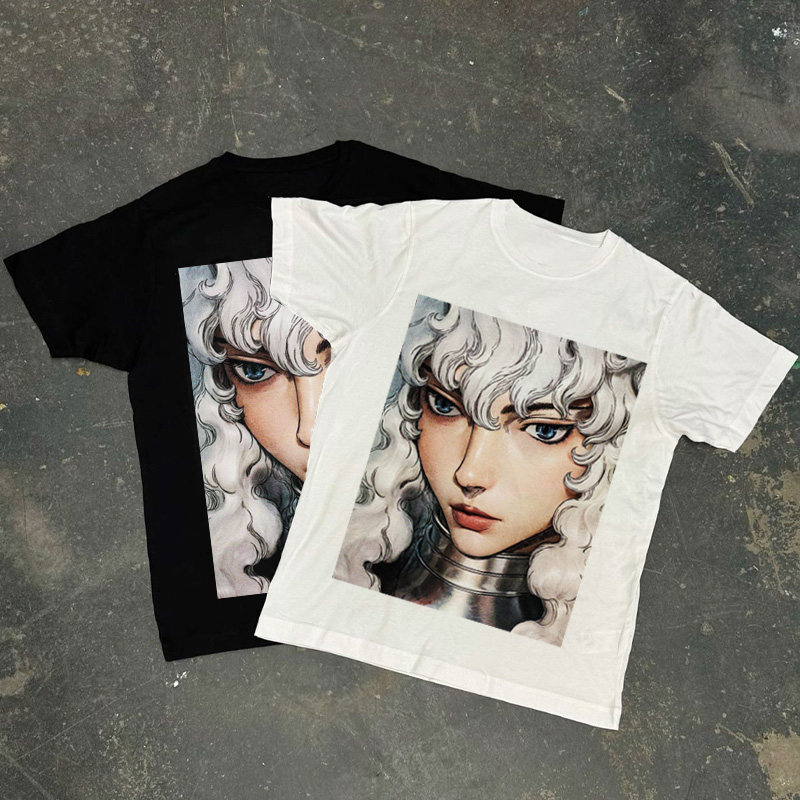 CLFC Berserk剑风传奇格里菲斯Griffith脸部大图潮直喷长短袖T恤