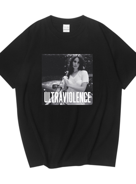 Lana Del Rey打雷姐Ultraviolence T Shirt专辑T恤宽松男女欧美潮