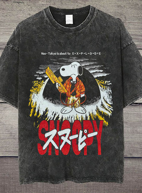 CLFC 原创TOKYO EXPLODE经典动漫狗狗联名阿基拉水洗短袖T复古VTG