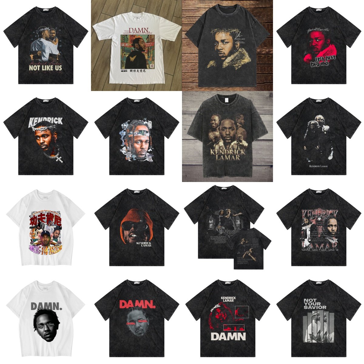 CLFC Kendrick Lamar tee功夫肯尼DAMN嘻哈说唱Not Like Us美潮T