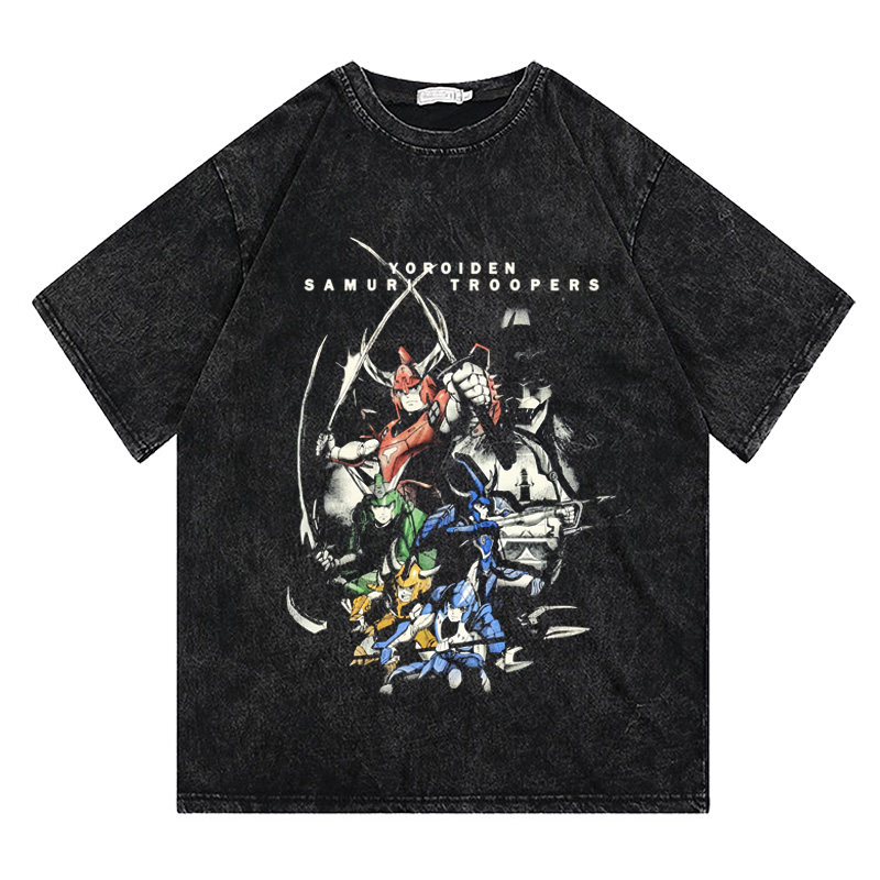 CLFC 魔神坛斗士主角团t恤日式动漫潮复古宽松美式短袖tee长袖T恤