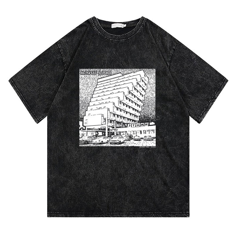 CLFC Molchat Doma Etazhi后朋暗潮乐队小众T复古长袖短袖T-Shirt