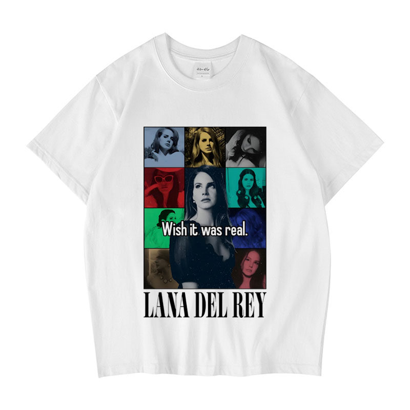 CLFC Lana Del Rey打雷姐90年代复古水洗T恤做旧直喷长袖短袖纯棉