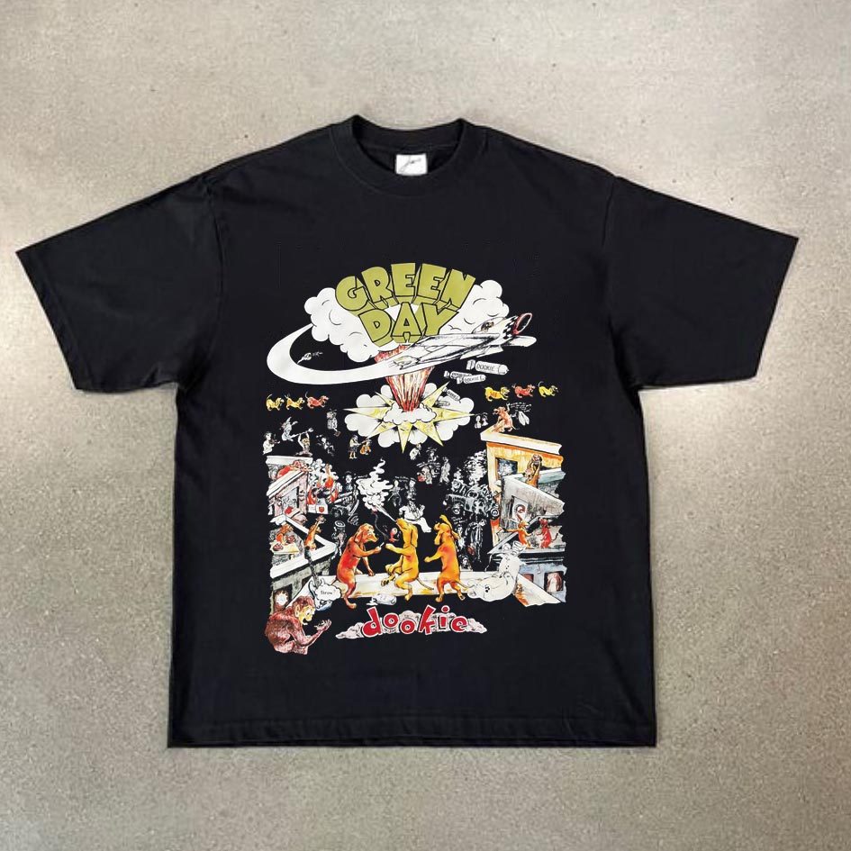 CLFC Green Day Dookie绿日乐队朋克PUNK男女音乐摇滚T恤百搭短袖