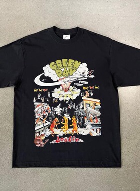 CLFC Green Day Dookie绿日乐队朋克PUNK男女音乐摇滚T恤百搭短袖