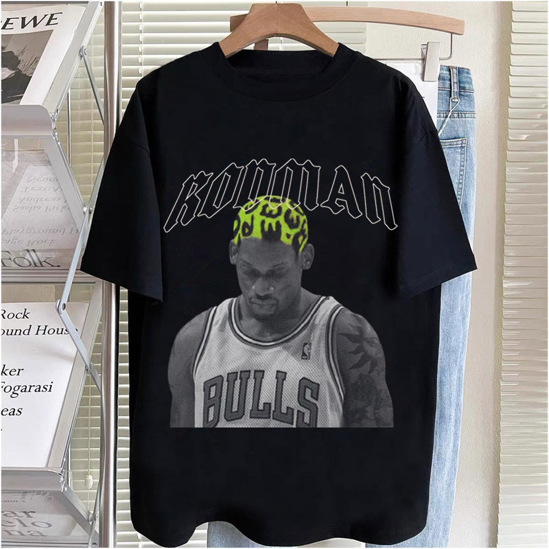 CLFC 古着感美式街头做旧重磅街头Rodman丹尼斯罗德曼复古短袖VTG