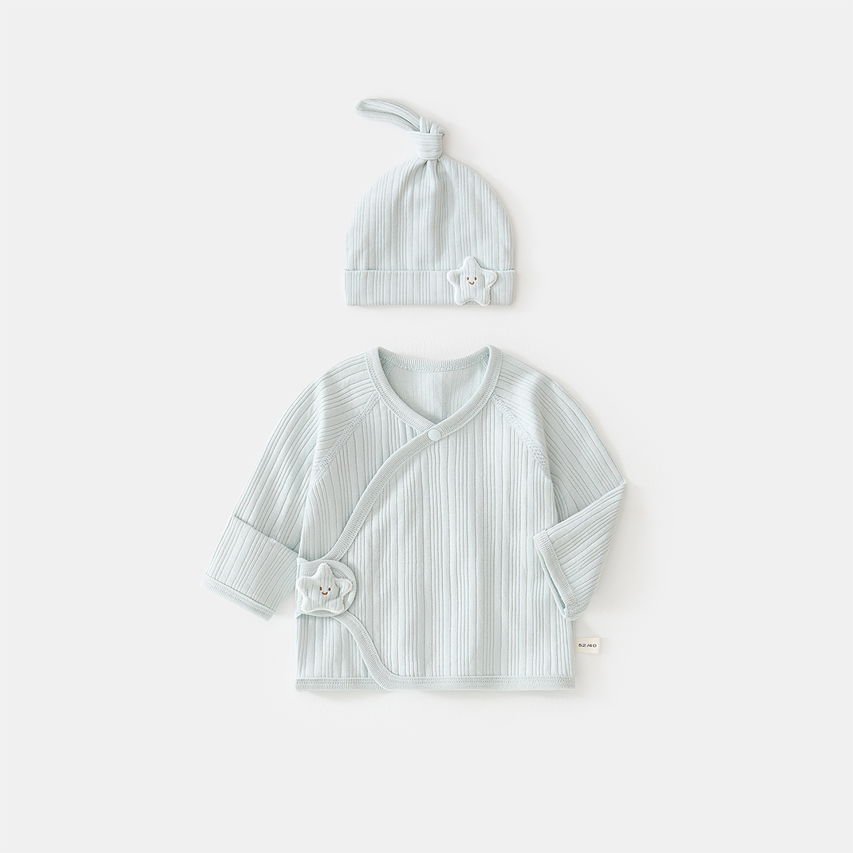 新生婴儿半背衣服春秋款