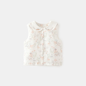 婴儿马甲秋冬夹棉薄棉保暖60克外穿背心新生儿男女宝宝坎肩