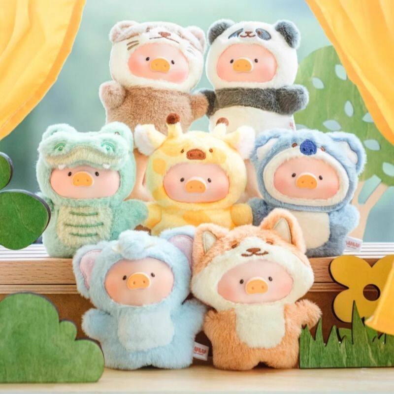 正版TOYZERO罐头猪LuLu动物派对森林剧场毛绒挂件盲盒玩偶公仔猪