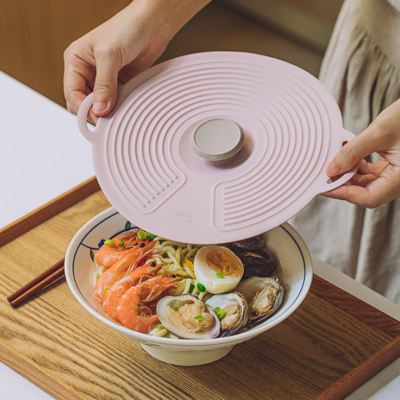 日本进口硅胶保鲜盖子密封碗盖微波炉防溅盖食品级加热罩面盆封盖