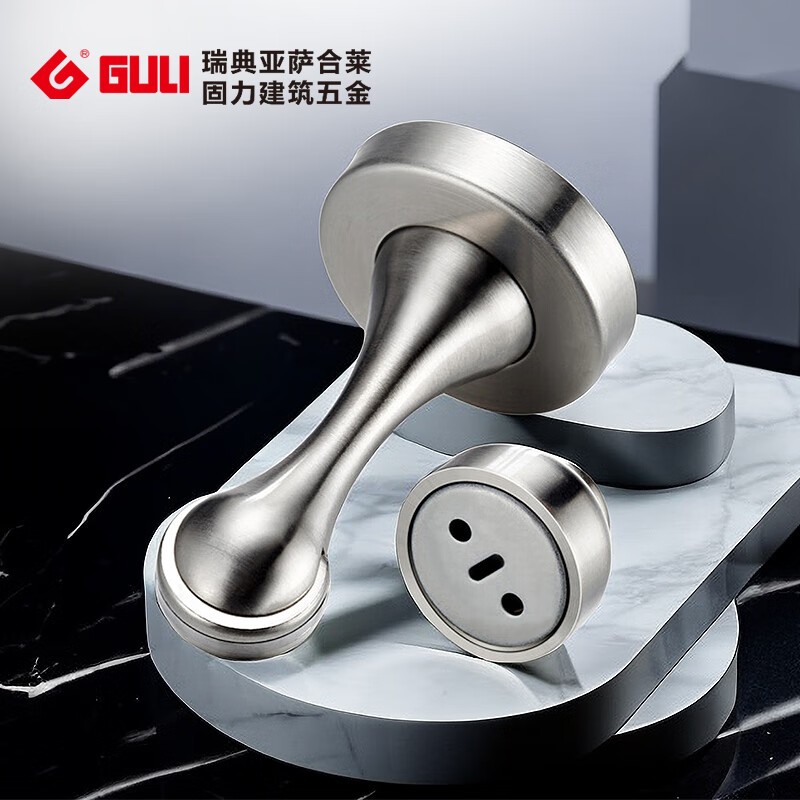 固力门吸打孔304不锈钢强磁吸门器墙防撞门碰加长门挡器地吸缓冲