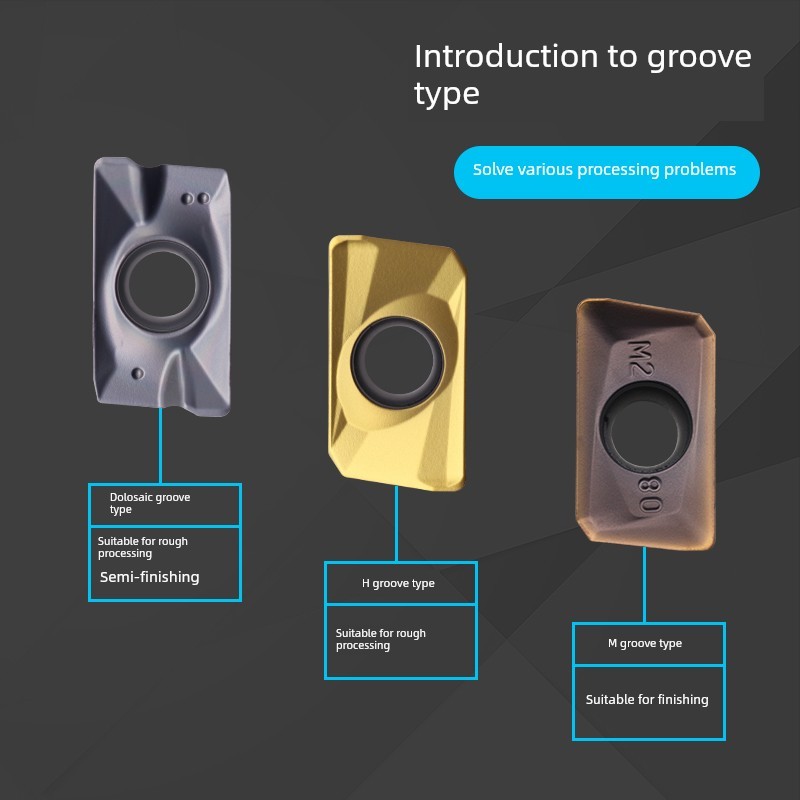 数控铣刀Apmt1604硬质合金铣刀1135独龙铣刀R0.8刀片