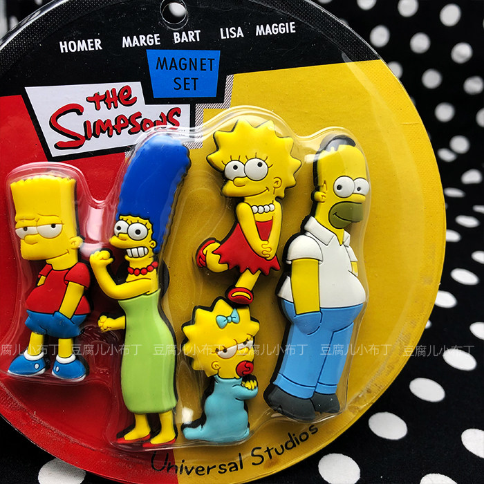 【豆腐儿小布丁】美式 复古 2011年 辛普森一家 冰箱贴 周边手办