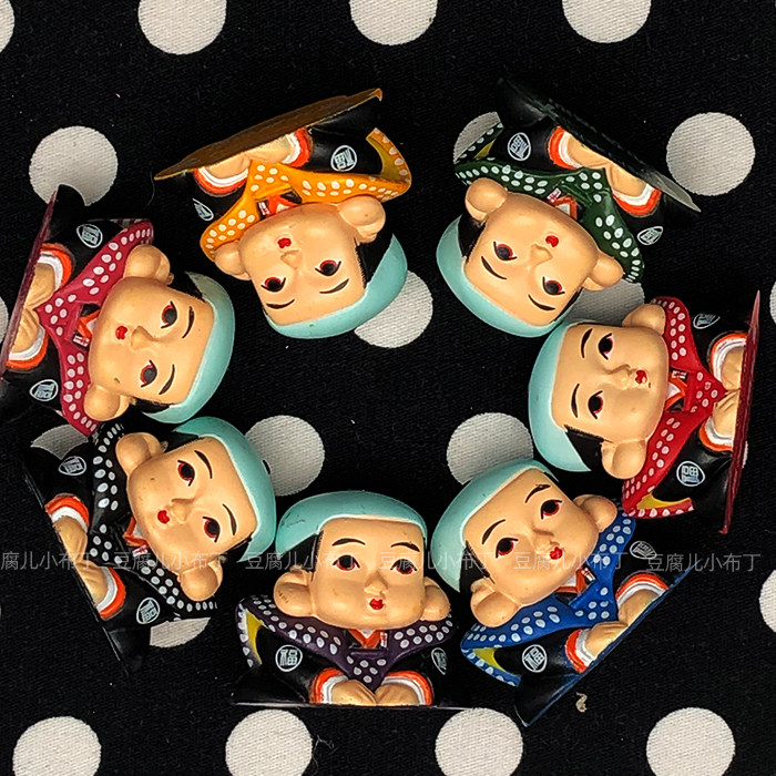 【豆腐儿小布丁】福神 福运到家 日本传统 福神 福助 公仔摆件