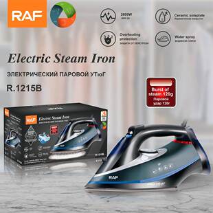 RAF欧规跨境陶瓷底板电熨斗酒店用品热销爆款熨斗电烫斗家用便携