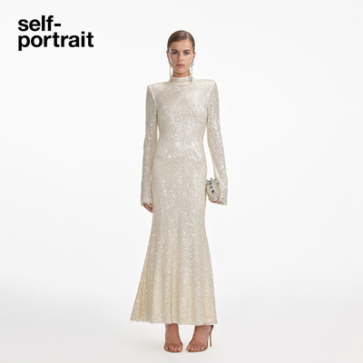 self-portrait长袖连衣裙