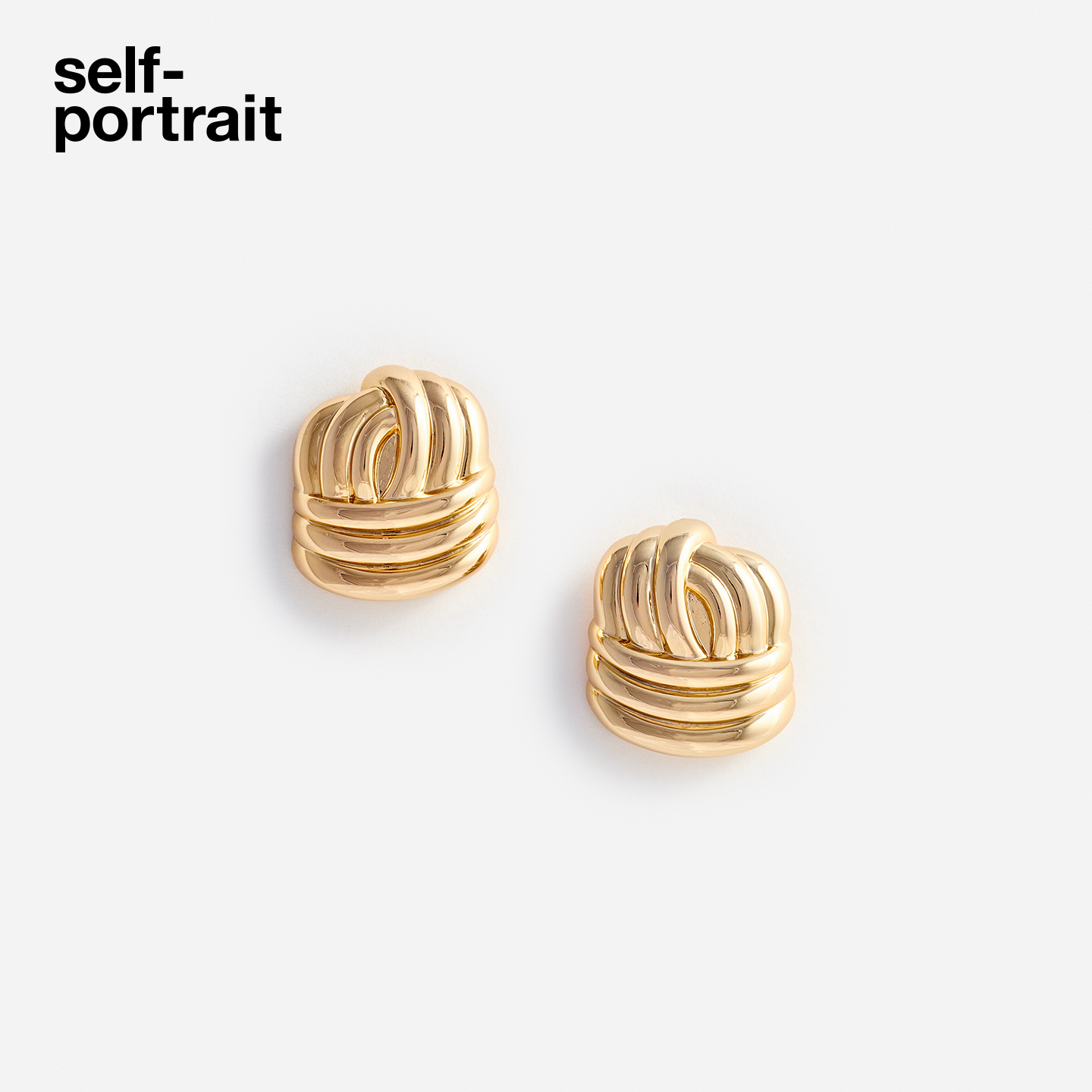 self-portrait复古扭结耳钉