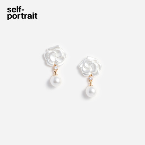 self-portrait人造珍珠耳环