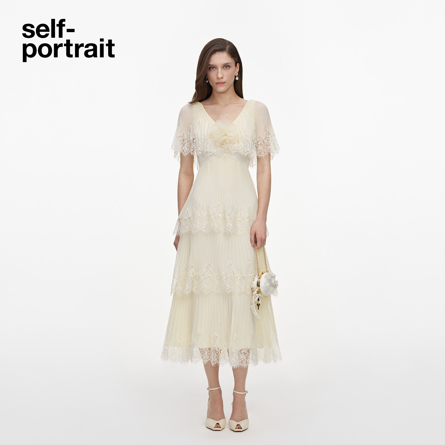 self-portraitA字连衣裙