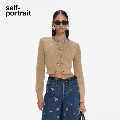 self-portrait针织外套开衫